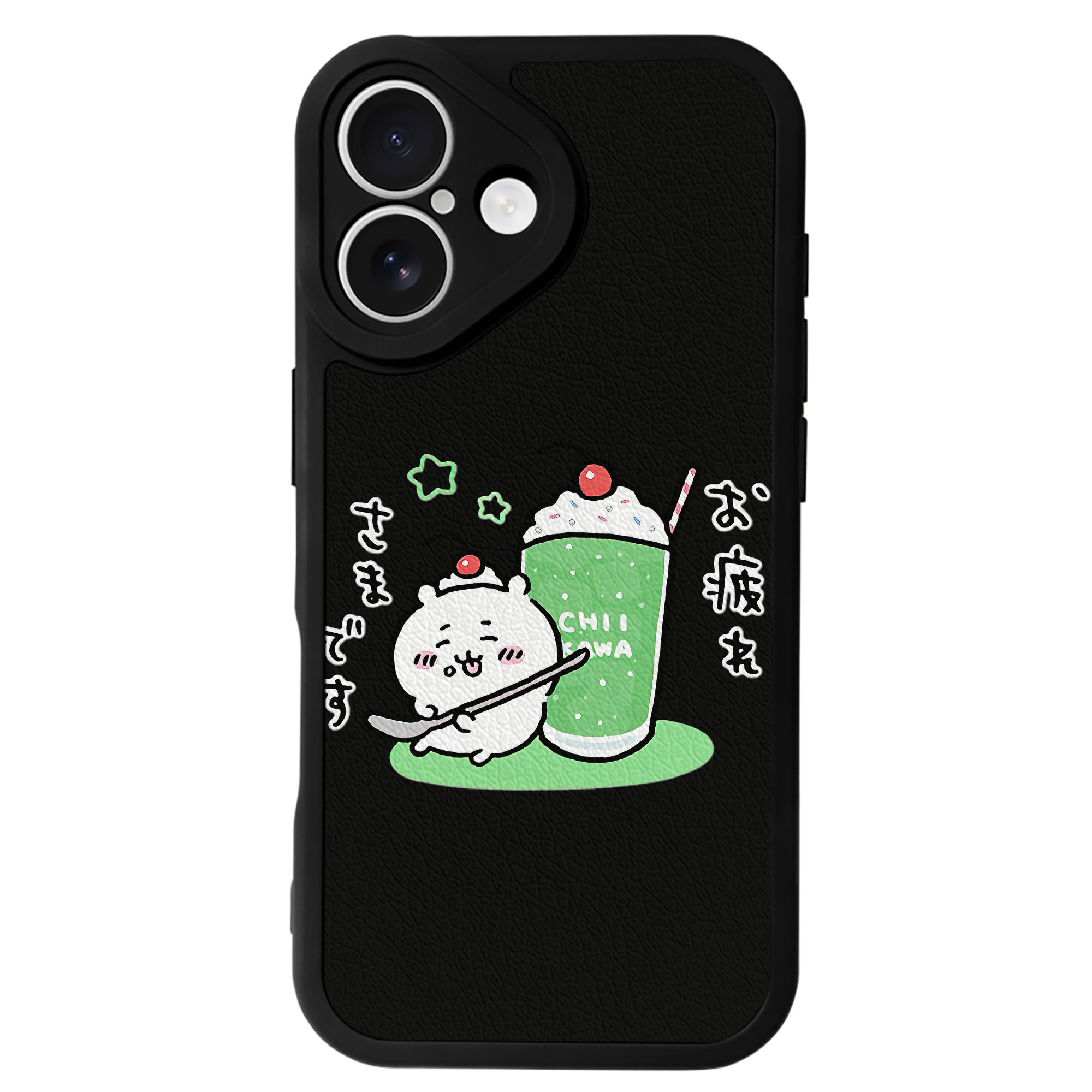 （画像用） ちいかわ ちいかわ Chii-kawa chiikawa 【iPhone 16シリーズ対応】シリコンスマホケース（レザー調） 材質：シリコン